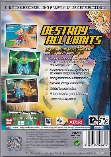 Dragon Ball Z Budokai Tenkaichi - Platinum PS2 (Genbrug)